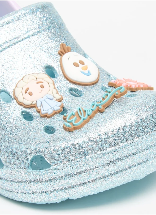 Disney Girls Frozen Embellished Clogs with Backstrap