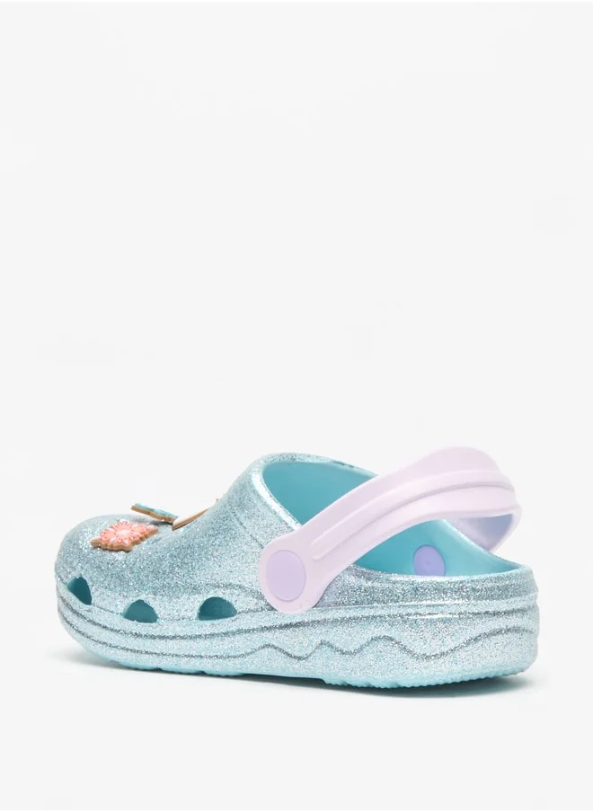 Disney Girls Frozen Embellished Clogs with Backstrap