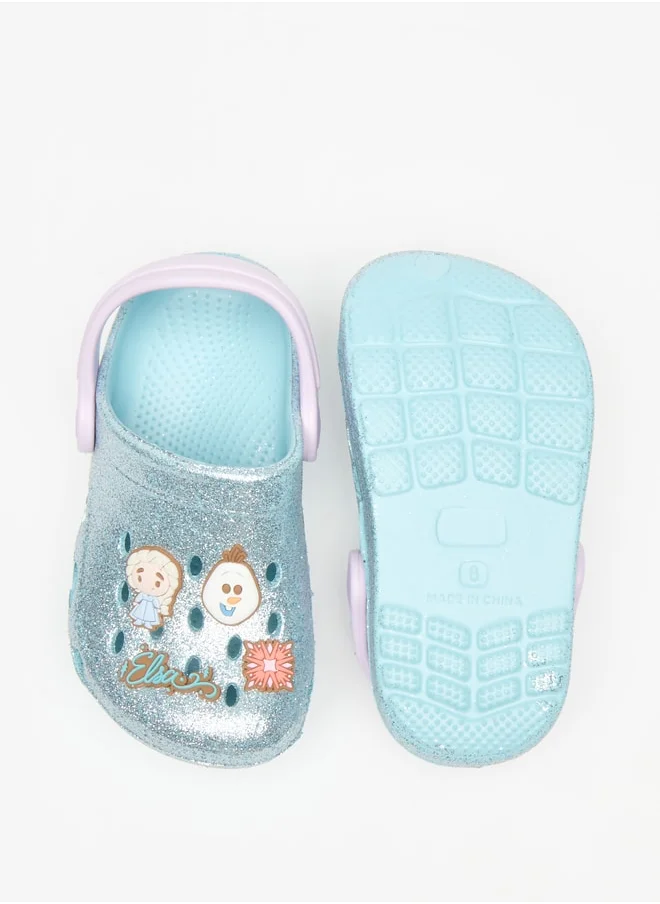 Disney Girls Frozen Embellished Clogs with Backstrap