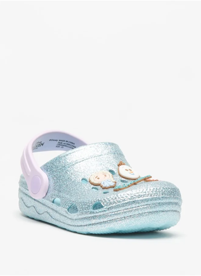 Disney Girls Frozen Embellished Clogs with Backstrap