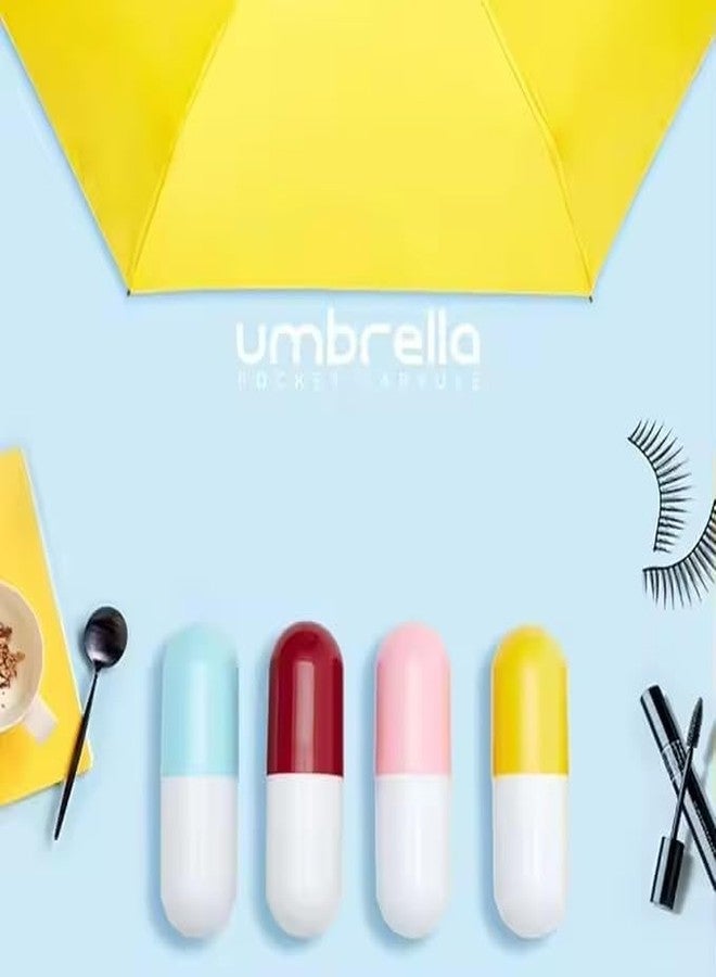 Dharmkul Mini Umbrella with Case Light Compact Design Perfect for Travel Lightweight Portable Parasol Outdoor Sun&Rain Umbrellas(Multicolor Pack of 1) - Image 5