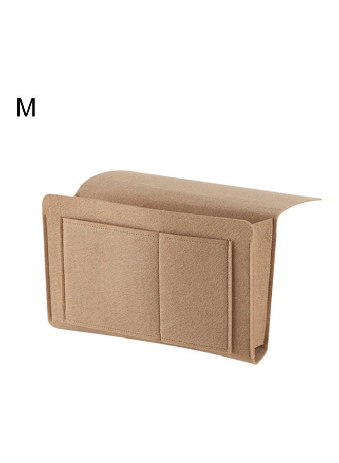 NIBEMINENT Bed Hanging Storage Pouch Khaki - Image 1