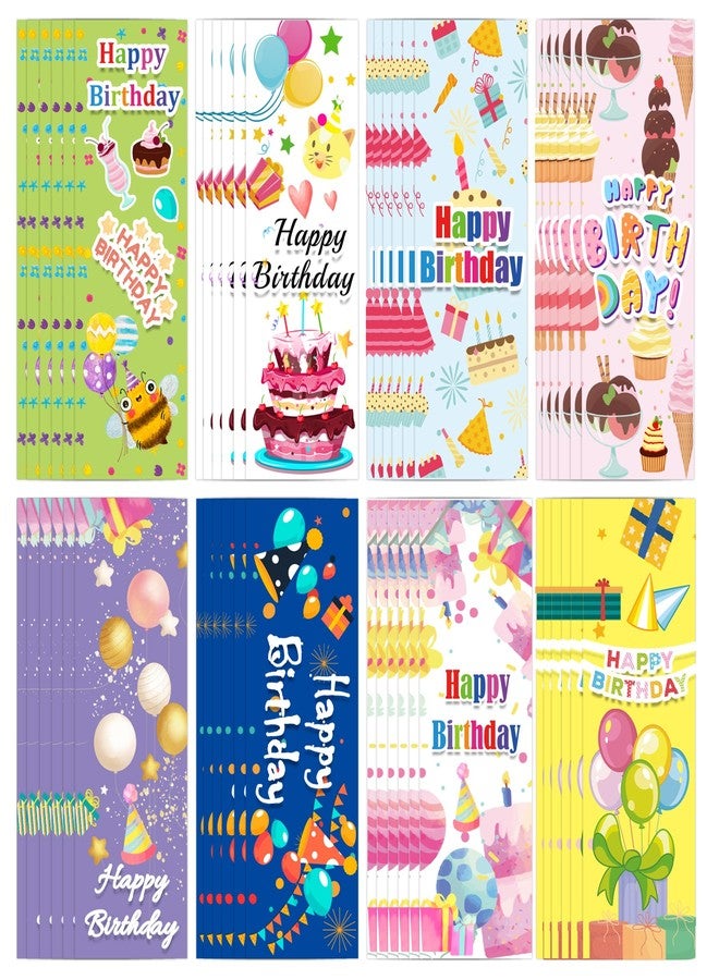 سمارستيكرس ١٢٠ قطعة من فواصل الكتب "عيد ميلاد سعيد" - هدايا عيد ميلاد للفصول الدراسية - بطاقات تهنئة للطلاب - لوازم حفلات أعياد الميلاد - Image 1