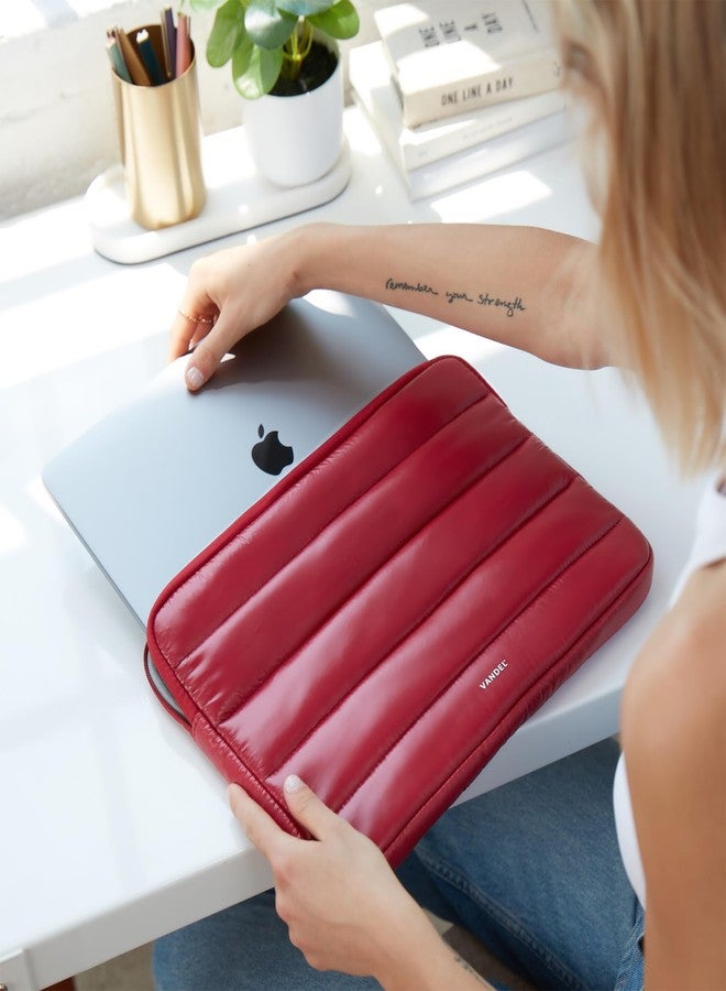 VANDEL - The Original Puffy Laptop Sleeve 13-14 Inch. White Laptop Sleeve for Women. Carrying Case Cover MacBook Pro 14 in, MacBook Air 13 Inch, iPad Pro 12.9, Dell, Asus, HP - Image 4