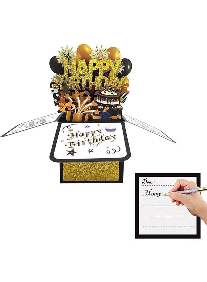 Birthday Pop Up Card, Funny 3D Greeting Card with Envelopes and Small Card, Foldable Celebration Cards for Daughter, Son, Mom, Dad, Friend etc - Image 4