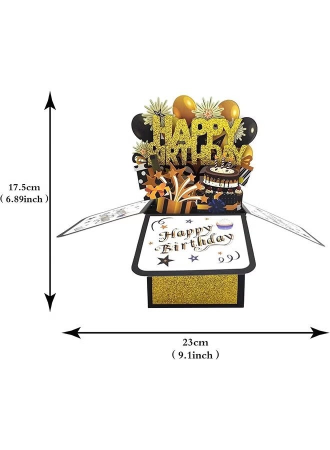 Birthday Pop Up Card, Funny 3D Greeting Card with Envelopes and Small Card, Foldable Celebration Cards for Daughter, Son, Mom, Dad, Friend etc - Image 3