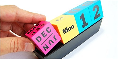 MOMA arteum – Perpetual Calendar, Cubes (Colors) – Multicolor - Image 3