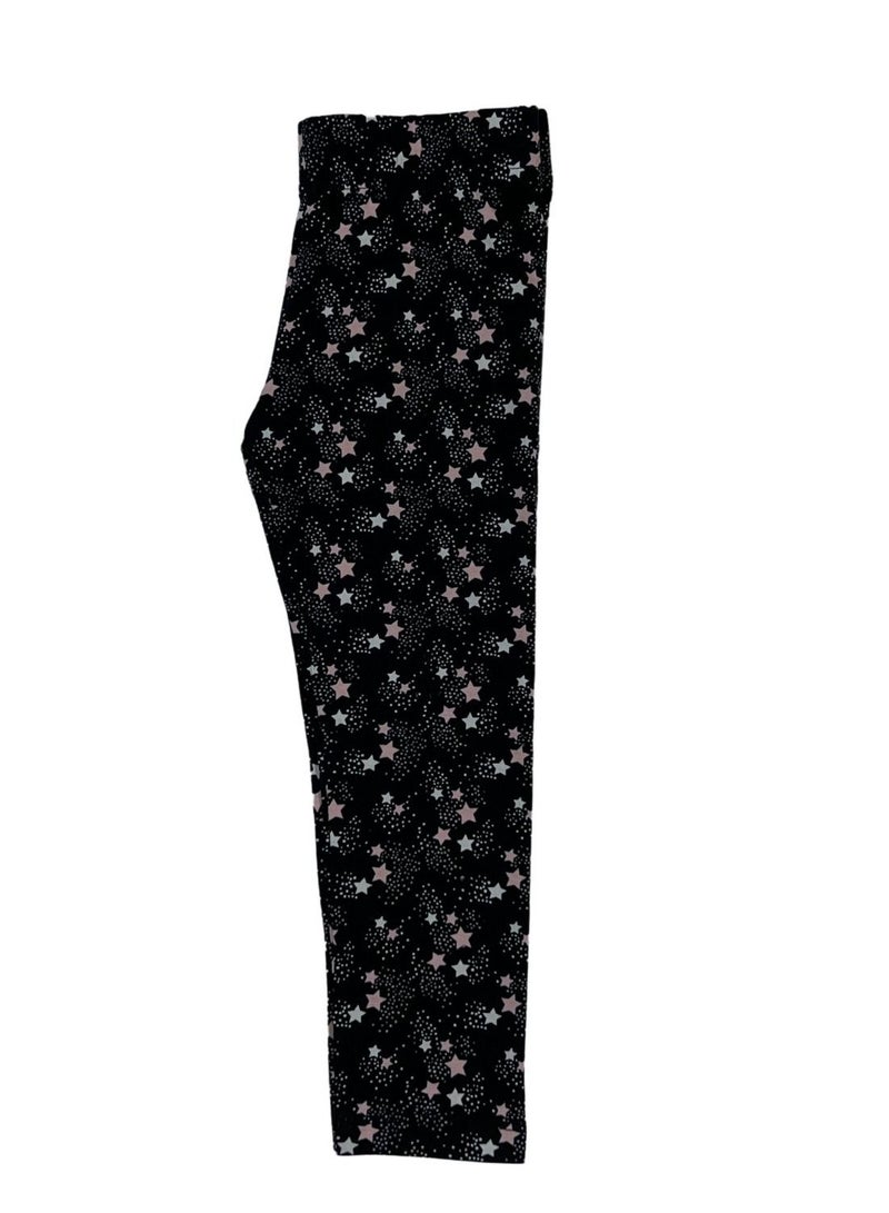 Baby Co. Pink Stars cotton set (Pink t-shirt + stars leggings)  - Image 3