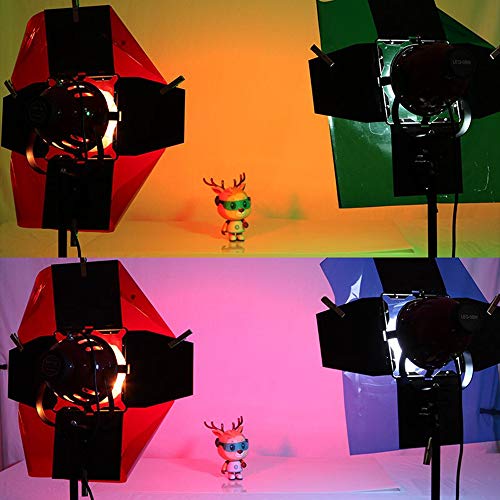 Meking 6pcs 16x20in Lighting Gels Filter with Wooden Clips for Gels, Transparent Color Correction Roll Film Plastic Sheet for Led Flash Strobe Light, 6 Colors - Image 3