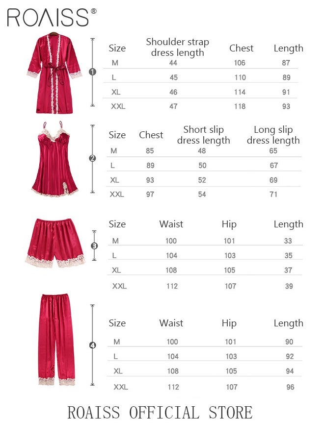 roaiss - 5-Pack Women's Pyjama Set Sling with Chest Pad Nightdress Sweet Sleepwear Home Wearing Clothes Suits Ladies Floral Printing Nightwear Lingerie Robe Underwear Shorts Summer Spring - Image 1