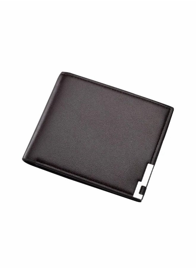 Generic - Stylish and Comfortable Mini Leather Wallet - Dark Brown - Image 1