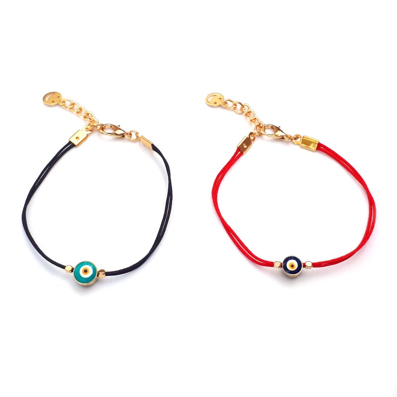 Alwan Set of 2 Evil Eye Bracelets for Women - EE9102NST2 - Image 2