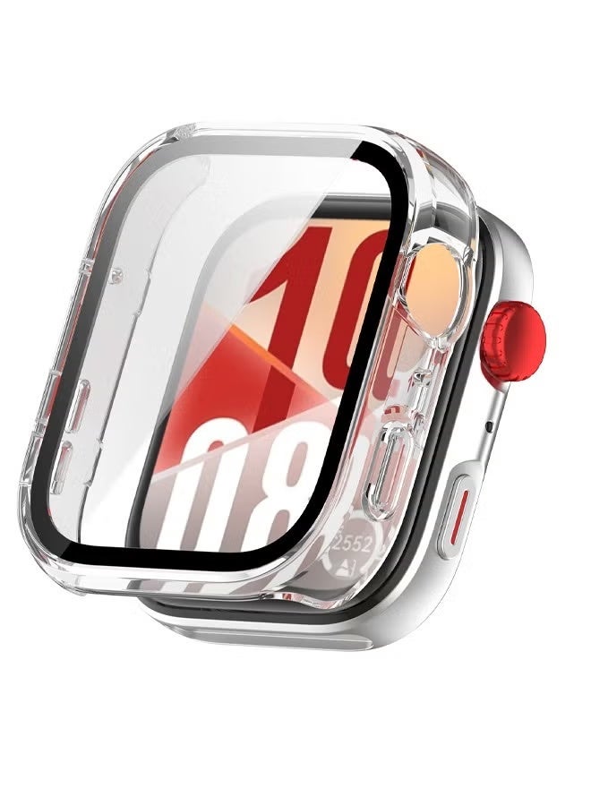 DeHuCg Case Compatible with HUAWEI Watch Fit 4 Watch Glass Protective Film Hard Plastic Frame HUAWEI Watch Fit 4 Watch Case - Image 1