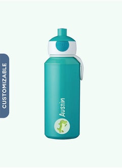 Personalised Drinking Bottle Pop-Up Campus 400 ml / 14 oz - Turquoise Colour