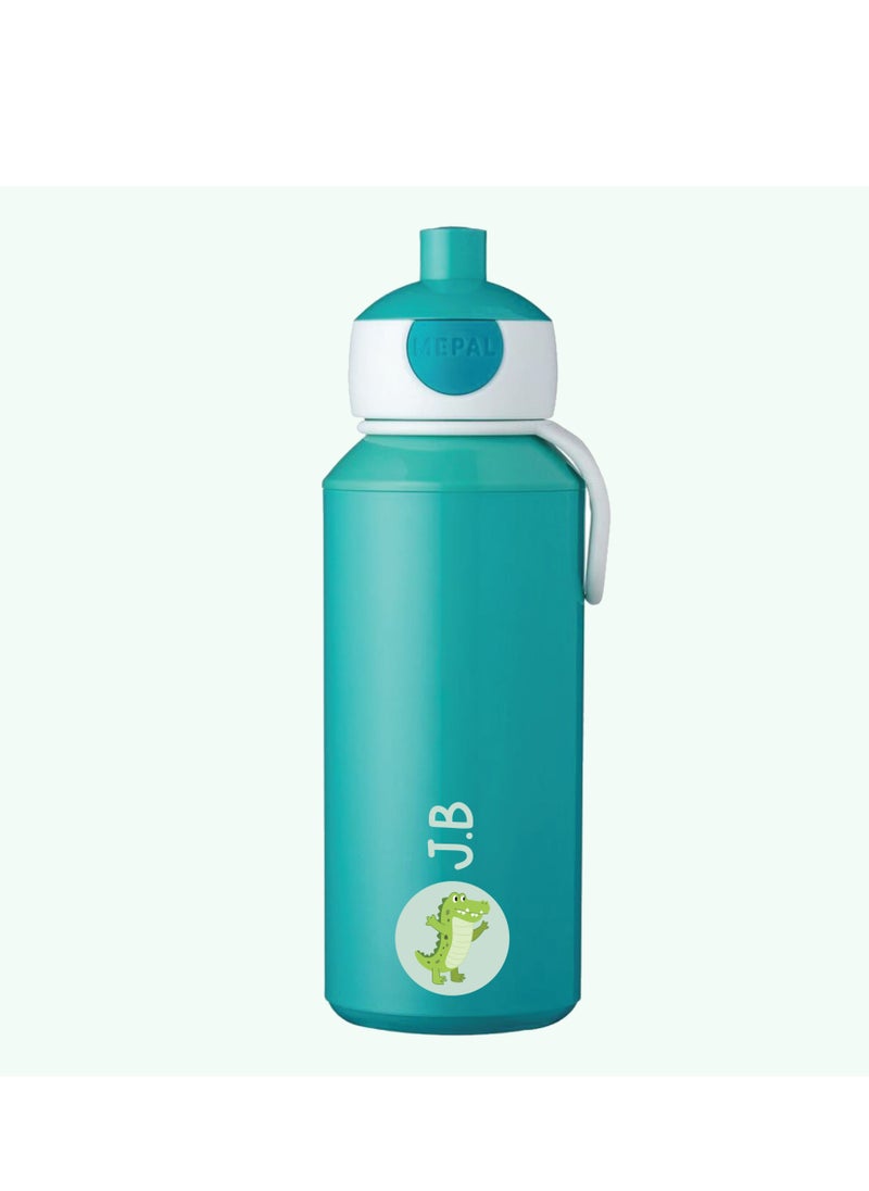 Share the Love - Personalised Drinking Bottle Pop-Up Campus 400 ml / 14 oz - Turquoise Colour - Image 1