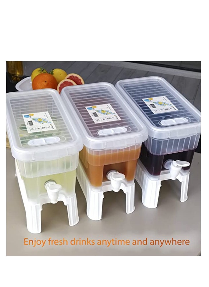 Witforms Beverage Dispenser 1 Gallon 3.5 Liter Drink Dispenser for Refrigerator.Stand and Faucet Dispenser. Detox, Milk, Tea, Juice. The beverage dispenser is not only for cold drinks, but hot drinks as well.  - Image 4