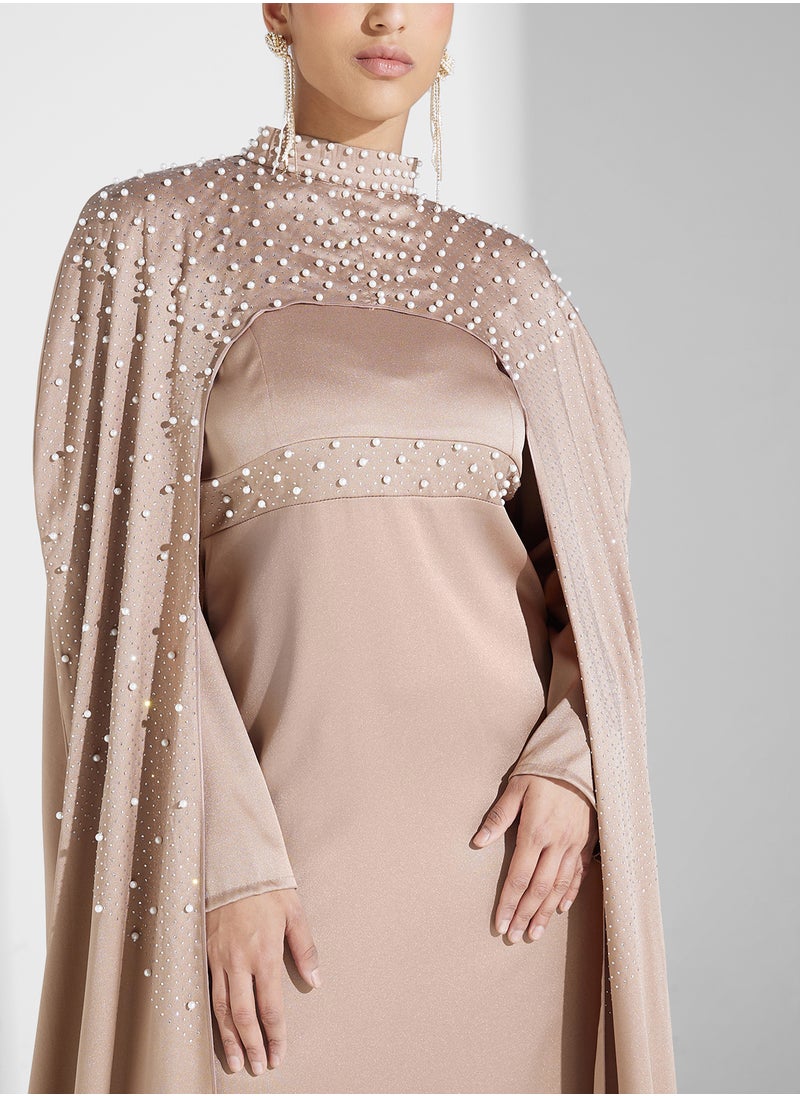 hayas closet Cape Sleeve Dress  - Image 3