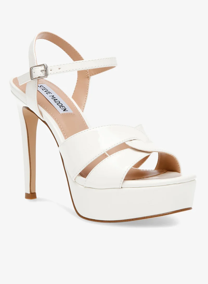 STEVE MADDEN  Lavisher White Women's Sandals for Women | Best Price UAE