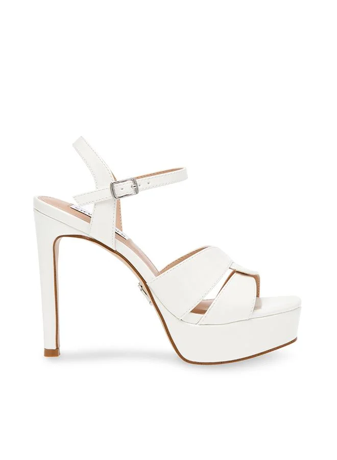 Lavisher Multicolor Women's Round-Toe Heeled Sandals