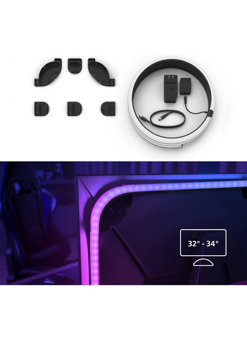 Philips - Philips Hue Play Gradient PC Lightstrip [for 32-34 Inch Screens] LED Smart Lighting. Sync for Entertainment, Gaming and Media - Image 1