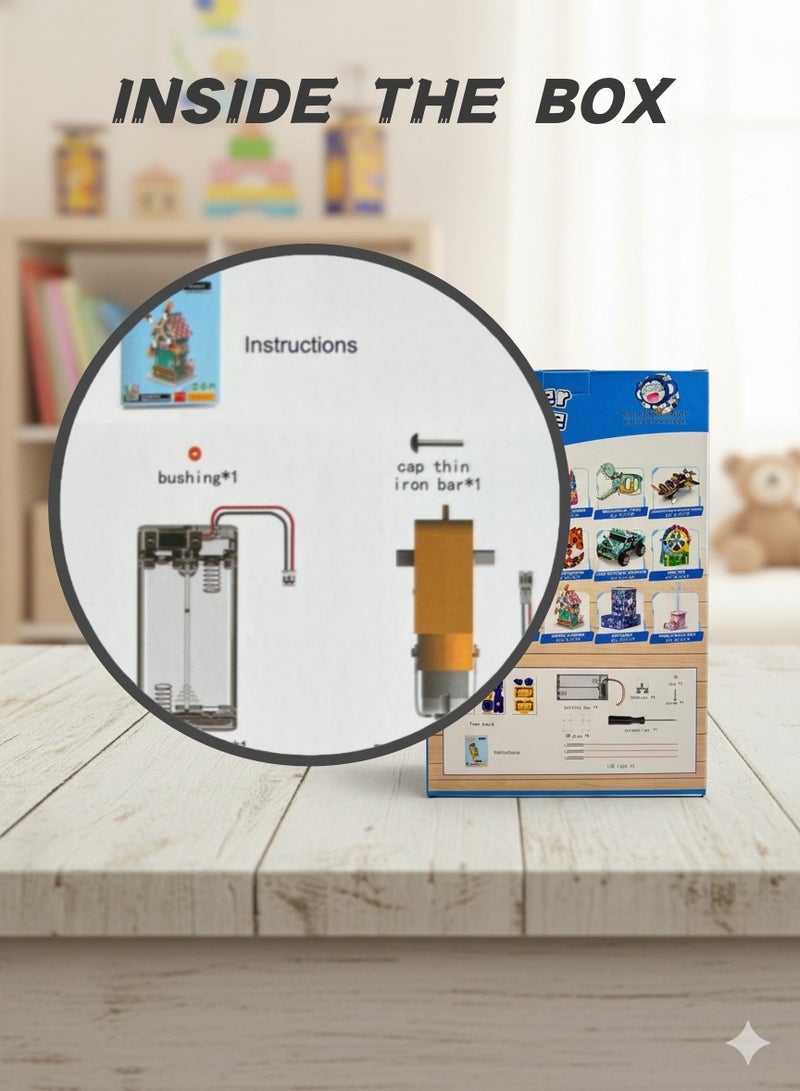 سعودي سيليكت لعبة بناء طاحونة هوائية رائعة من STEM DIY للأطفال في سن ما قبل المدرسة - مجموعة تعليمية علمية ممتعة للتعليم المبكر - Image 2