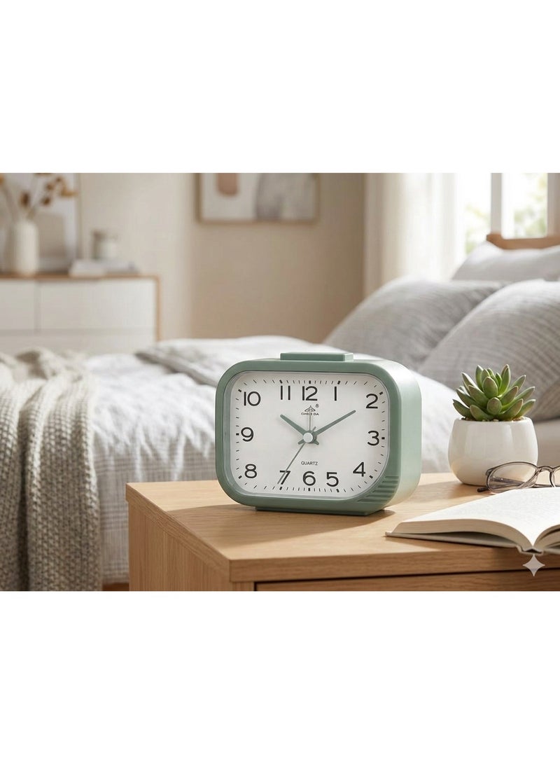 Top Button Night Light Quartz Alarm Clock – Desk Alarm Clock for Bedroom – Kids & Adult Alarm Clock with Clear Large Numbers – Classic Functional Desk Clock for Home Office - Image 2