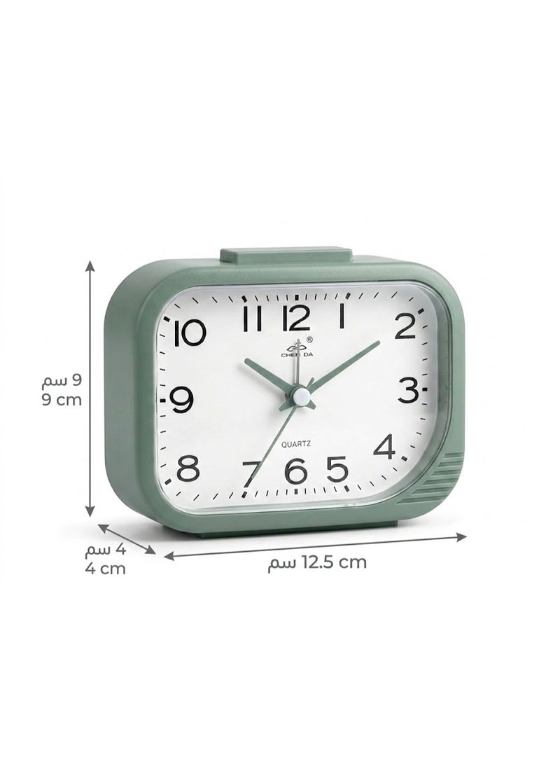 Top Button Night Light Quartz Alarm Clock – Desk Alarm Clock for Bedroom – Kids & Adult Alarm Clock with Clear Large Numbers – Classic Functional Desk Clock for Home Office - Image 4