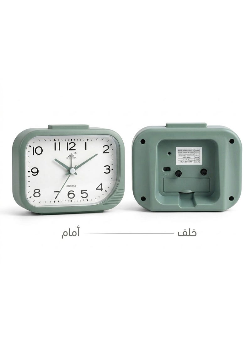 Top Button Night Light Quartz Alarm Clock – Desk Alarm Clock for Bedroom – Kids & Adult Alarm Clock with Clear Large Numbers – Classic Functional Desk Clock for Home Office - Image 3