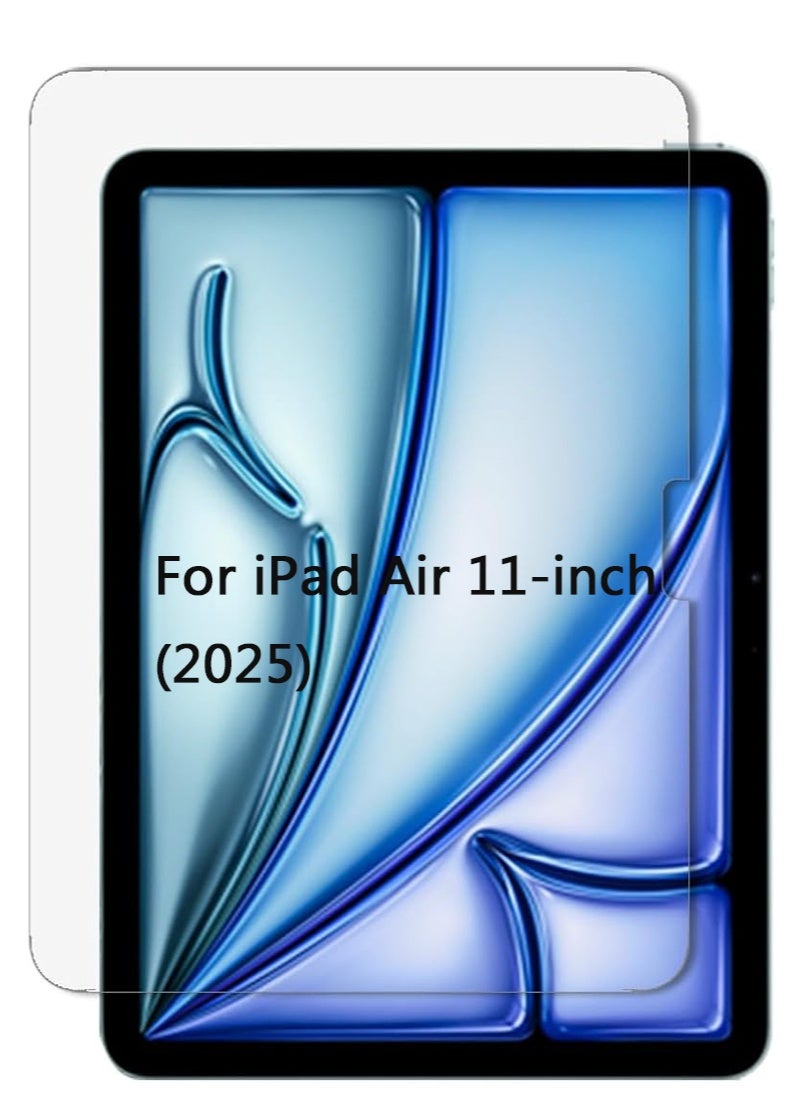 QIRG 1-Pack Screen Protector for iPad Air 11-inch M3/M2 (2025/2024) Tempered Glass Film for iPad Air 7th/6th Generation 11 inch 9H Hardness, Apple Pencil Compatible & Case Friendly