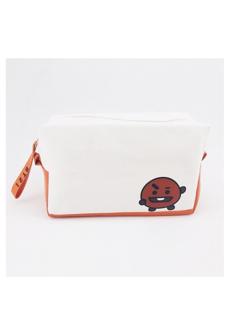 BT21 BTS Storage Bag Cosmetic Bag Pencil Case  19*12*8.5CM - Image 1
