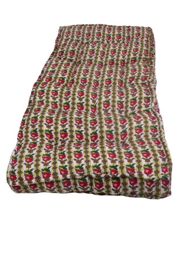 سمارت هوم مرتبة ومطرحة قطنية فاخرة بأبعاد مثالية (180 سم × 90 سم × 10 سم) للمنزل والمخيمات والإستراحات تتميز بالراحة التامة والدعامة المثالية لجعل كل لحظة من الراحة أكثر استرخاءً بفضل قماشها القطني الناعم وارتفاعها المثالي - Image 3