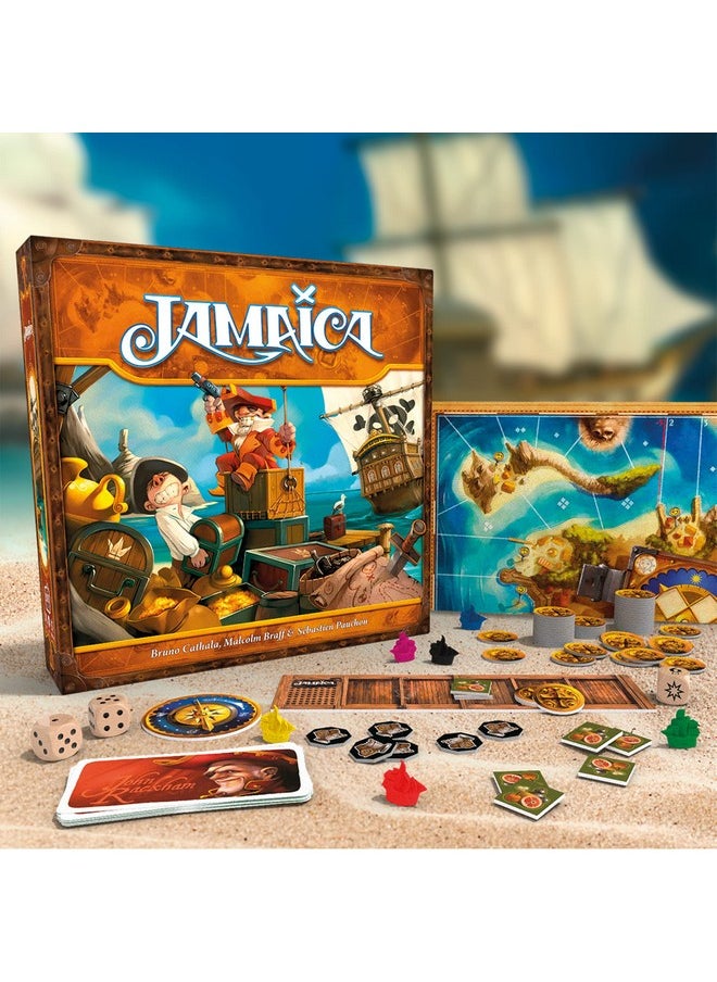 Space Cowboys - Jamaica Board Game (New Edition) ; Strategy Game ; Family Board Game For Adults And Kids ; Pirate Adventure Game ; Ages 8+ ; 26 Players ; Average Playtime 3060 Minutes ; Made By Space Cowboys - Image 1