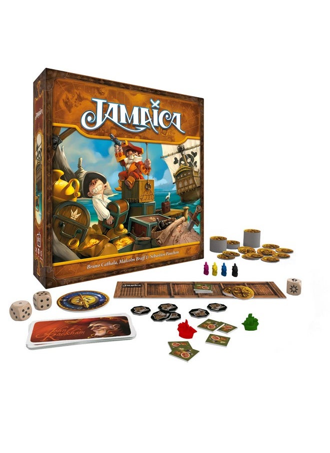 Space Cowboys - Jamaica Board Game (New Edition) ; Strategy Game ; Family Board Game For Adults And Kids ; Pirate Adventure Game ; Ages 8+ ; 26 Players ; Average Playtime 3060 Minutes ; Made By Space Cowboys - Image 1