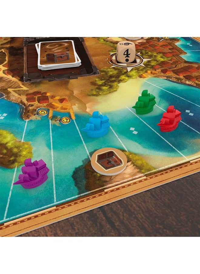 Space Cowboys - Jamaica Board Game (New Edition) ; Strategy Game ; Family Board Game For Adults And Kids ; Pirate Adventure Game ; Ages 8+ ; 26 Players ; Average Playtime 3060 Minutes ; Made By Space Cowboys - Image 1