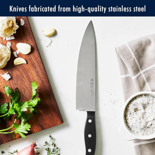 HENCKELS Premium Quality 15-Piece Knife Set with Block, Razor-Sharp, German Engineered Knife Informed by over 100 Years of Masterful Knife Making, Lightweight and Strong, Dishwasher Safe - Image 3