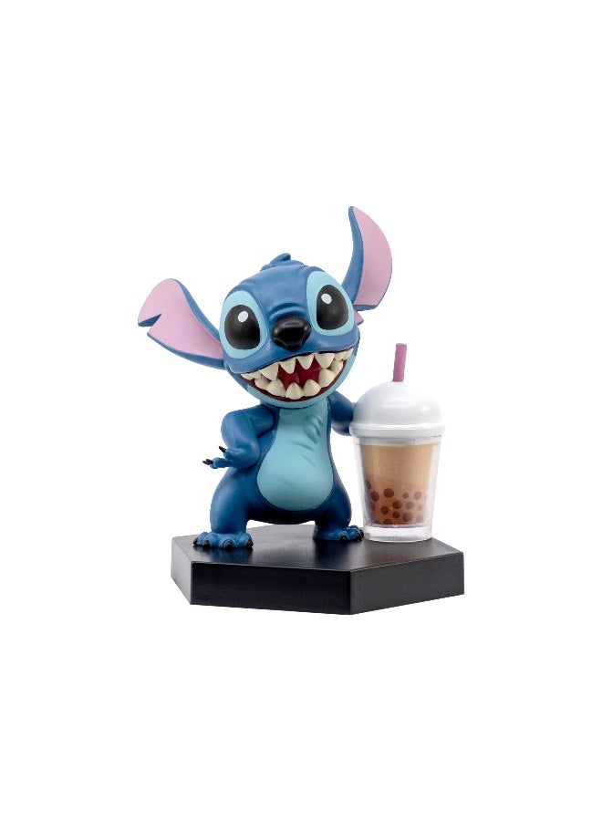 Disney Lilo & Stitch Fun Series 2 with Window Box - Bubble Tea Stitch | Collectible Figure | Stitch Figurine | Display Figure | Perfect Gift for Collectors and Kids