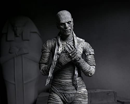 NECA Universal Monsters Mummy 7IN Ultimate AF Black White VER - Image 5