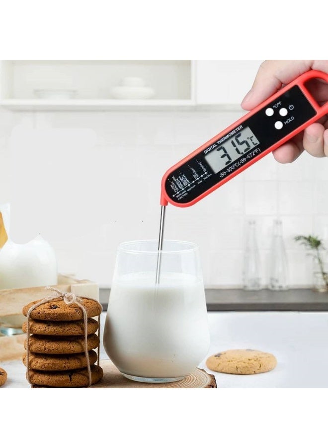 Digital kitchen thermometer with LCD screen – accurate measurement of food and liquid temperature - Image 1