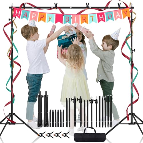Maxztill 8.5x10 ft Backdrop Stand, Maxztill Adjustable Back Drop Banner Stand, Photography Photo Studio Background Stand Support Kit for Parties Wedding Decoration with Carrying Bag - Image 1