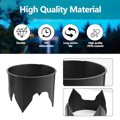 HAOPENGYOU 8 Pack Lawn Sprinkler Guard & Landscape Light Protector, ABS Plastic Light Shield for Outdoor Lighting, Sprinkler Head Protecters for Reduce Damage from Lawns Mower Outdoor Garden Park Backyard - Image 4