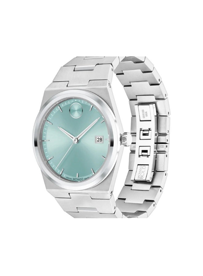 Movado Bold Men's Watch Silver Tone Case Quartz - Image 2