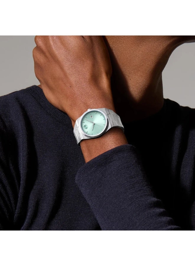 Movado Bold Men's Watch Silver Tone Case Quartz - Image 4