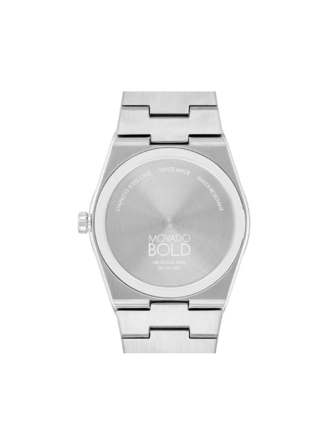 Movado Bold Men's Watch Silver Tone Case Quartz - Image 3