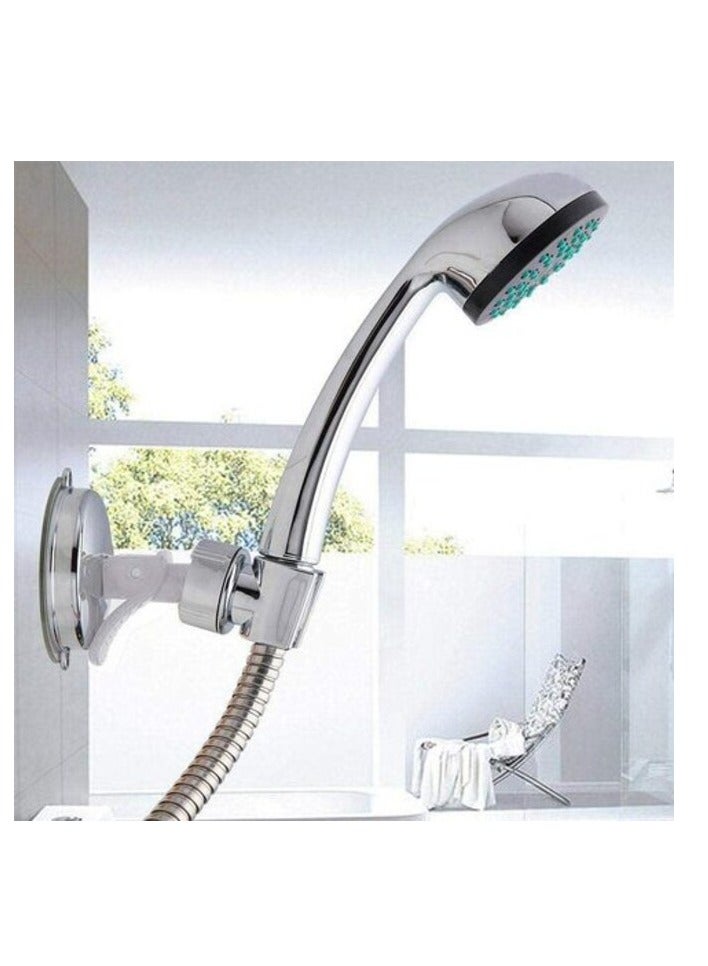 Raxoom Bathroom Adjustable Shower Head Holder Rack Bracket Suction Cup Shower Holder Wall Mounted Shower Holder Bathroom Accessory - Image 1