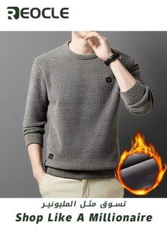 Men's Fleece Thick Knitted Shirt Winter Long Sleeve Crewneck Sweatshirt Thermal Top Anti-Static Workout Base Layer - pzsku/ZF1E7A30F9C6E58F87CBBZ/45/_/1718158918/6d8794f8-8e5b-4646-9a2c-d7b68ce68882