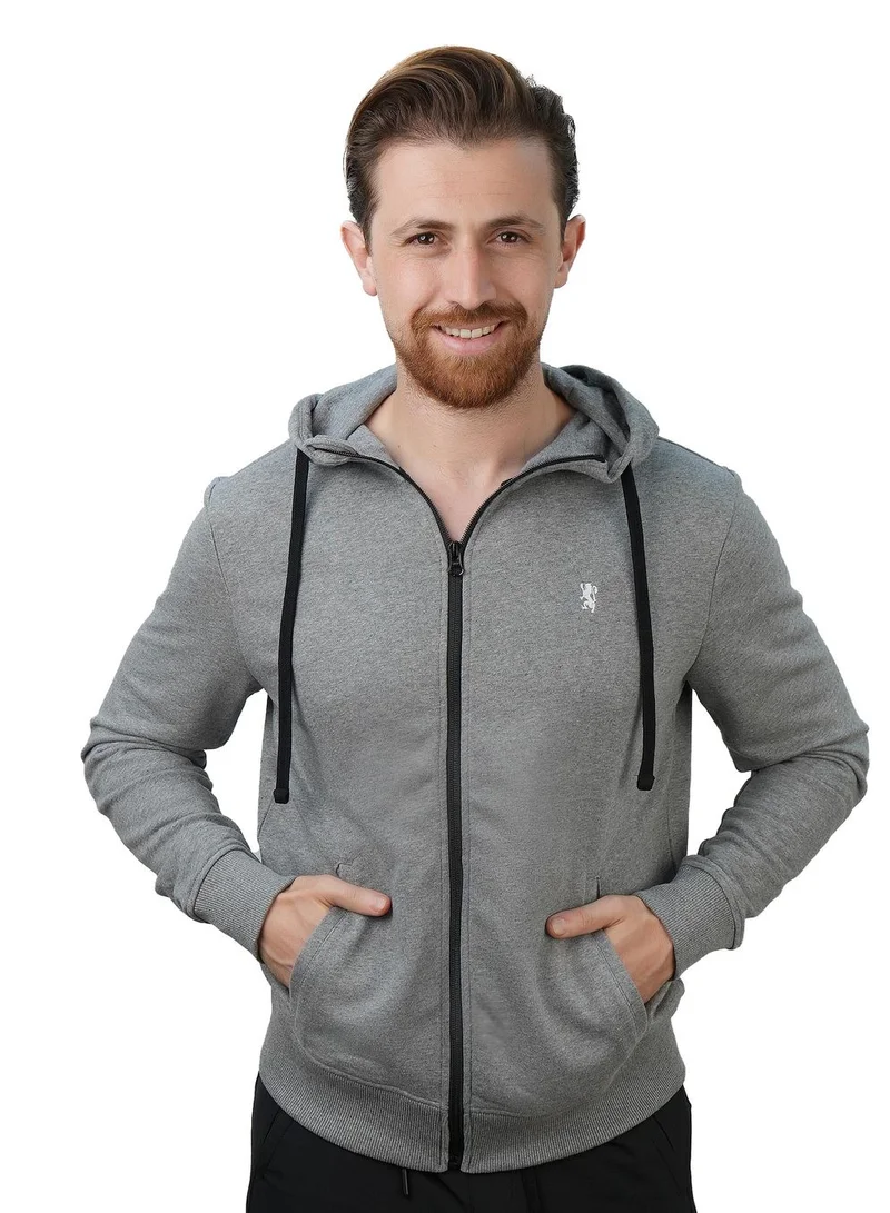 Men's Slim Fit French Terry Knit Hoodie Jacket