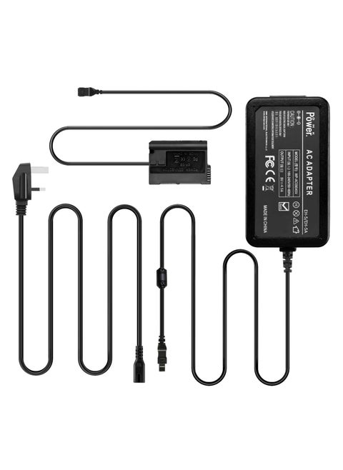 DMK Power ACK EH-5 Plus EP-5B Replacement AC Power Adapter Charger Compatible with Nikon 1 V1 D500 D600 D610 D750 D800 D810 D7000 D7100 D7200 DSLR Cameras