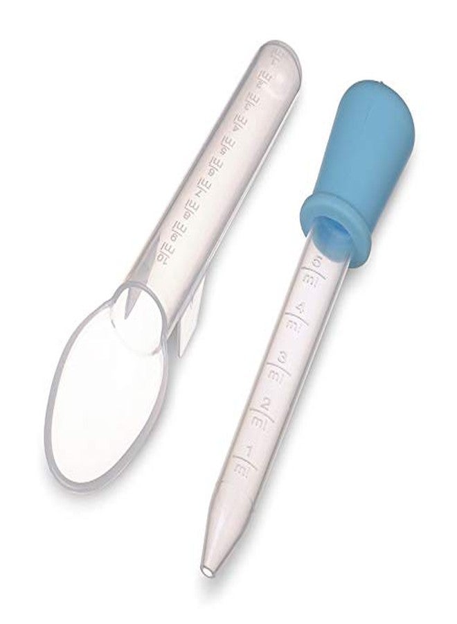 Moppets Baby Medicine Feeder Set with Graduated Dropper and Spoon (Blue)(Pack of 1) - Image 1