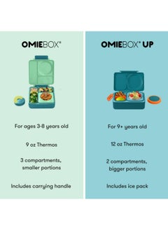 Omielife OmieBox Up Thermos 350ml Teal Green  - Image 4
