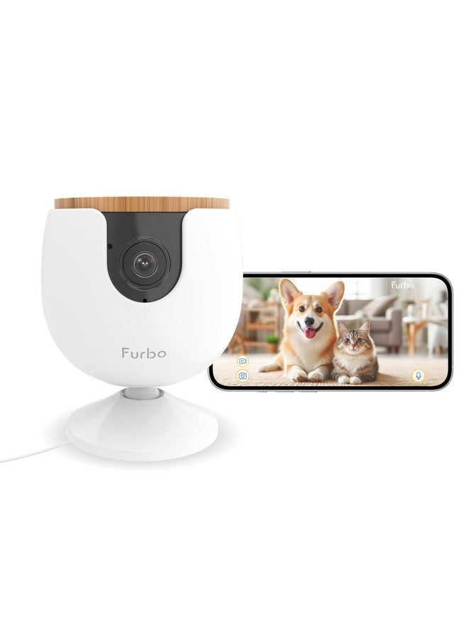فيربو كاميرا Furbo Mini الجديدة للحيوانات الأليفة: كاميرا أمان منزلية مع تنبيهات النباح أو المواء، وكاميرا للقطط أو الكلاب مع تطبيق هاتف، وكاميرا منزلية داخلية ذكية مع مكبر صوت ثنائي الاتجاه ورؤية ليلية (لا يلزم الاشتراك) - Image 1